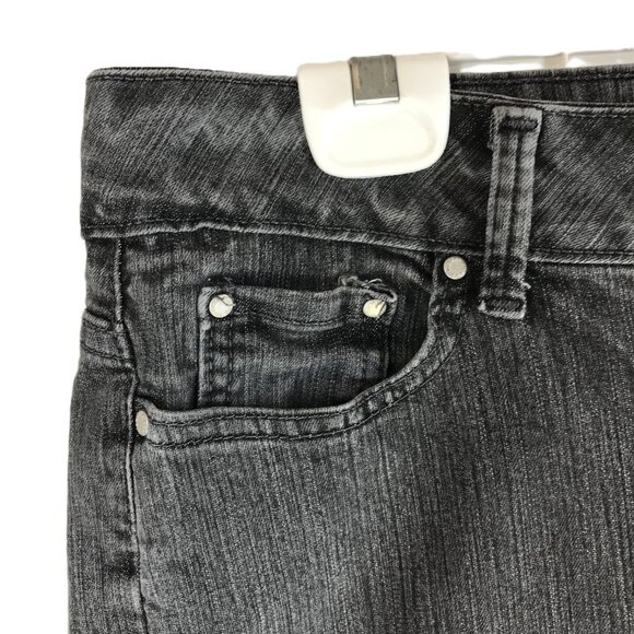 Riders By Lee Boot Cut Women's Black Stretch Denim Jeans Tag 16P, Measures 36x28 - Picture 4 of 12